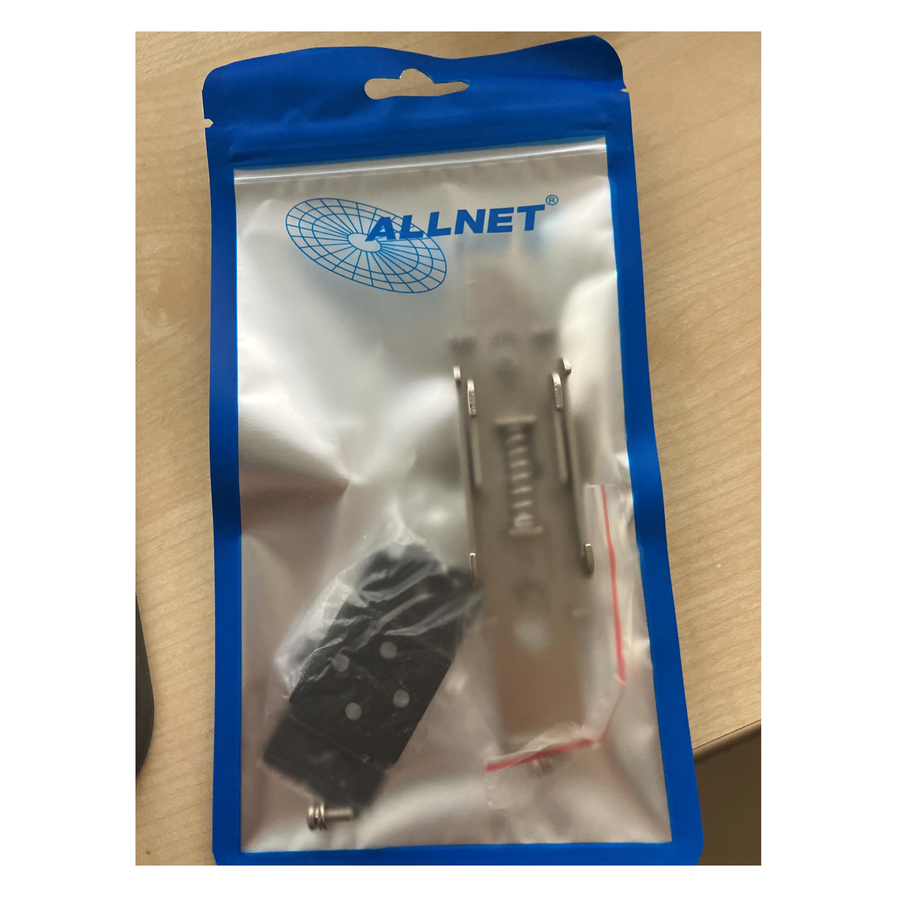 Allnet switch industrial unmanaged Layer2 4 Port GbE zbh. DIN-Ersatzadapter (4 Ports) (ALL-SGI8004_DIN-Holder1)
