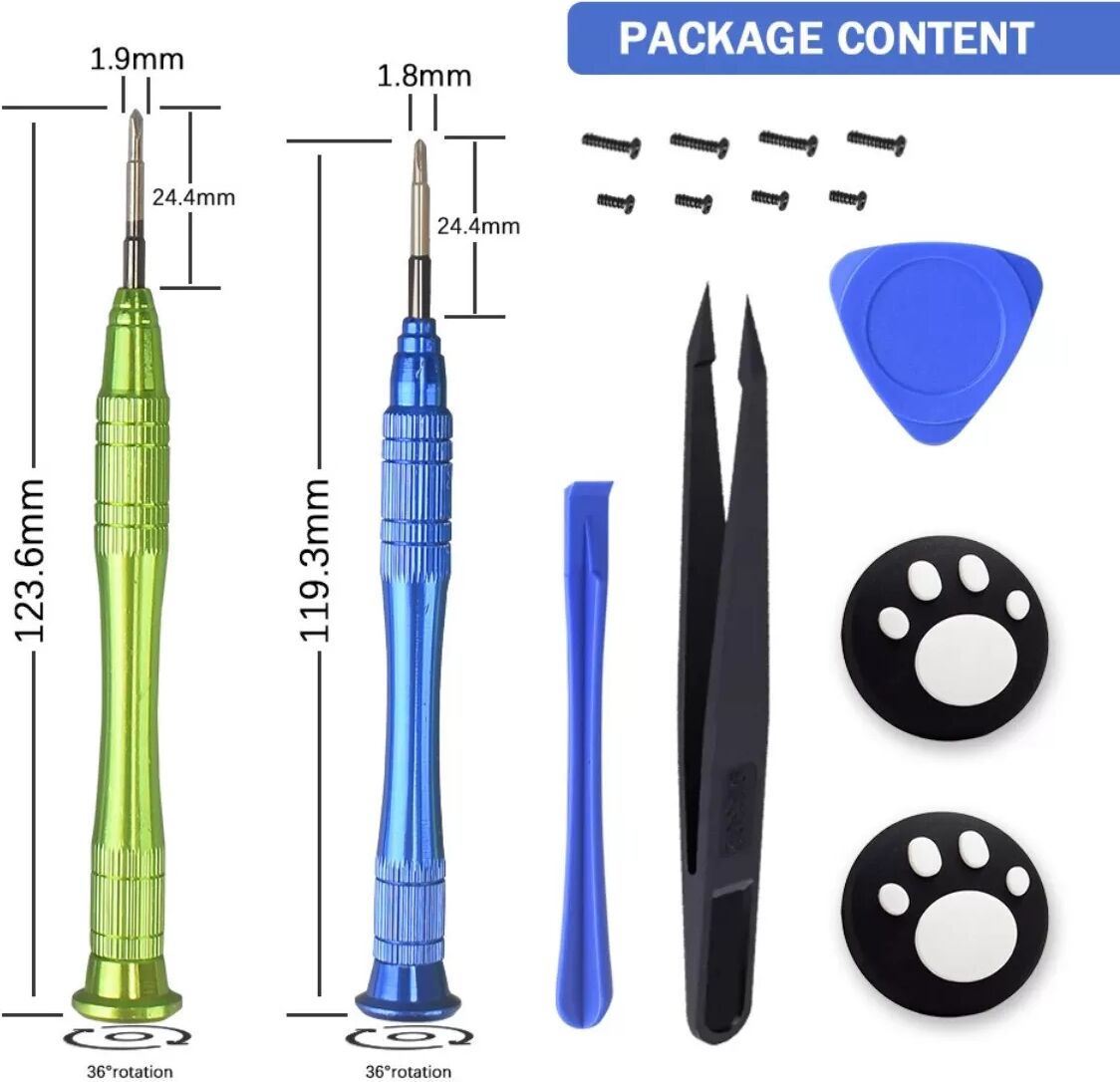 INF Kit de remplacement du joystick TMR pour manette Switch gauche/droite - Accessoires de réparation