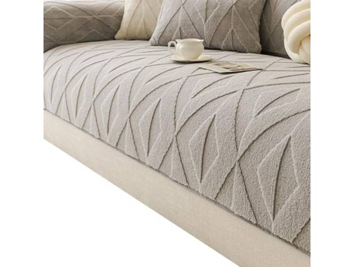 KRXSOBNV Das Sofa, Sofabezüge 2-3-Sitzer-Sofas, haustierfreundlich, weich, rutschfest(Grey,90x240cm)