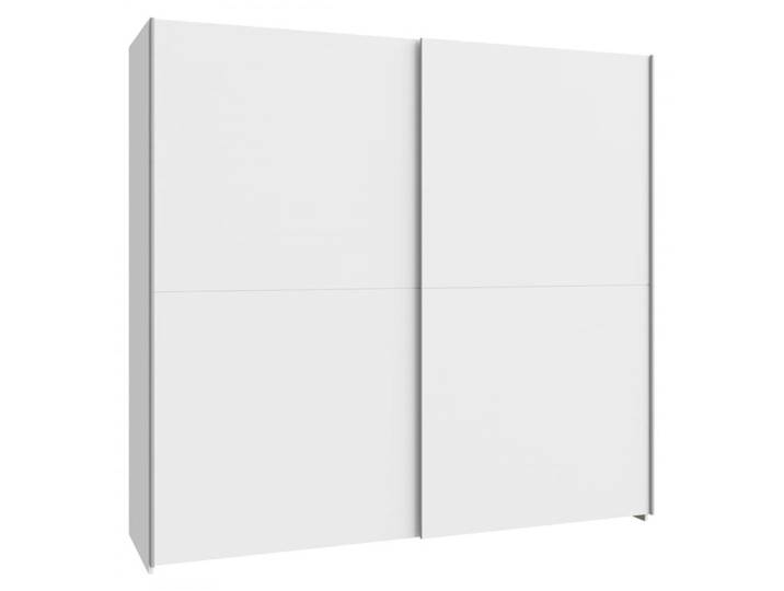 Forte Schach & MATT Kleiderschrank 200, Schwebetürenschrank mit 2 Türen und Einl