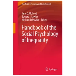 Handbook of the Social Psychology of Inequality, Fachbücher von Edward J. Lawler, Jane D. McLeod, Michael Schwalbe