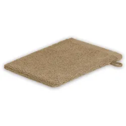 EXKLUSIV HEIMTEXTIL Waschhandschuh 15 x 21 cm 500g/m2  Sand Hohe Qualität Neu/OVP