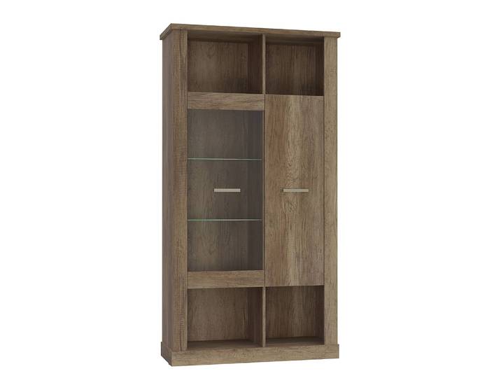 Vitrine éclairée 111 x 211 x 42cm Marron