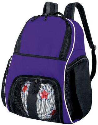 HighFive 327850 Player Backpack in Purple/Black/White   Denier Polyester