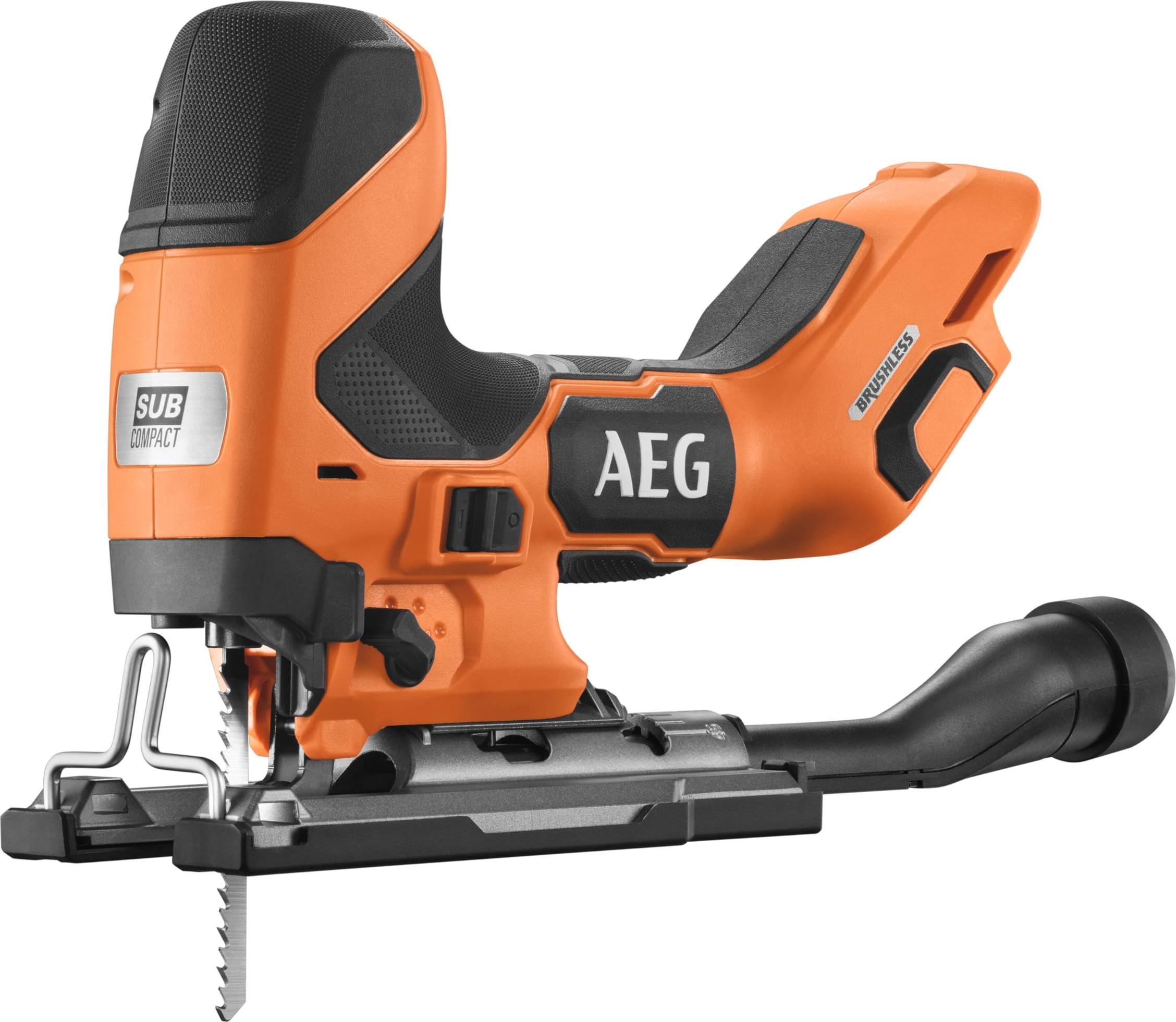 AEG 18 V bürstenlose Stichsäge mit Knopfgriff - Effiziente Holz- und Metallbearb