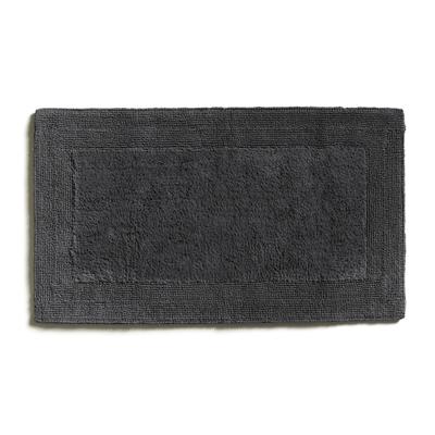 Badematte MÖVE "Loft" Gr. 3, grau (graphite), H:22mm, Baumwolle, Badematten, Badematte