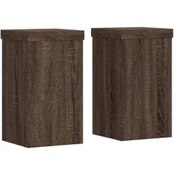 Helloshop26 - Pflanzenständer Blumenmöbel 2er-Set Holzwerkstoff braun 02_0045318