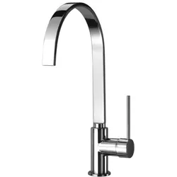 Herzbach Design New Küchenarmatur 10.135240.1.01 chrom, Ausladung 22,9 cm, seitliche Betätigung