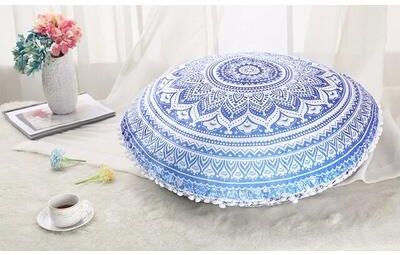 HomeDecorAndMore LLC Boho Floor Pillow Cover Purple