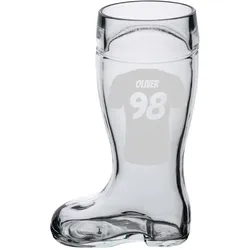Bierstiefel 0,5l mit Gravur - Trikot