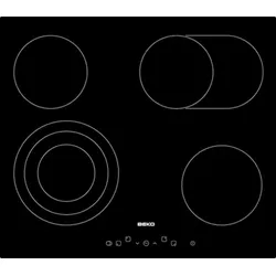 Beko Glaskeramik-Kochfeld schwarz HIC64404T