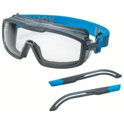 uvex Vollsichtbrille i-guard+ grau, blau, anthrazit anthrazit/blau - 9143300 - anthrazit/blau