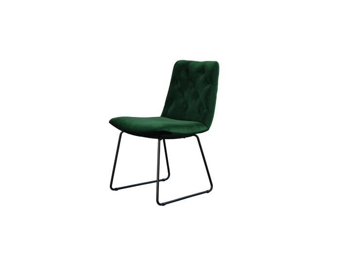 Kawola Stuhl NEW Charme Smaragdgrün Velvet (1er-Set), 52x87x66 cm, Esszimmer, Stühle, Esszimmerstühle