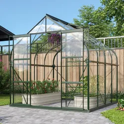 Vitavia Gewächshaus Dione 6700 ESG inkl. 2 Dachfenster, Smaragd