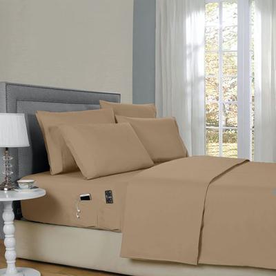 Trade Linker International Smart Pocket Sheet Set, Queen, Taupe