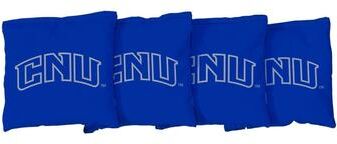 Skip's Garage Christopher Newport Captains Blue Cornhole Bags