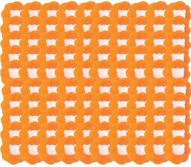 Inspire Picks Reusable Pet Hair Remover Laundry Ball Magic Hair Catcher For Washing Machines 100pcs Orange