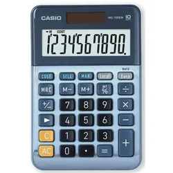 CASIO Tischrechner MS-100EM blau