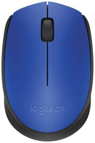 Logitech M171 Maus Kabellos, Funk Optisch Blau, Schwarz 3 Tasten 1000 dpi