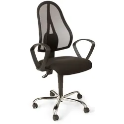 TopStar Drehstuhl Open Point Stoff Schwarz
