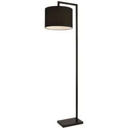 Helloshop26 - Stehlampe mit Metall- und schwarzem Stoffschirm 161 cm