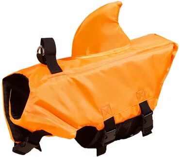 The Handy Homestead Shark Fin Dog Life Jacket For Small Dogs Enhanced Buoyancy, Adjustable Safety Vest For Swimming, Boating & Surfing orange m