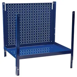 HP Autozubehör, Kellerregal, Regalelement LOGS 30 H520xB540xT390mm blau RAL 5022 mit Lochblechrückwand 2 Fachböden