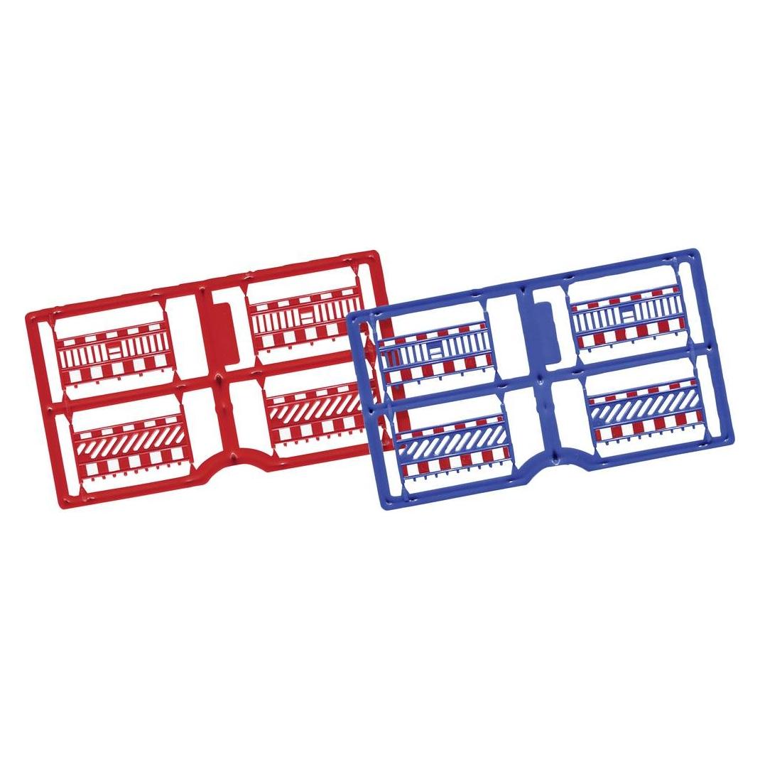 Busch 1109 H0 Schrankenzaun, blau/rot Bausatz (1109)