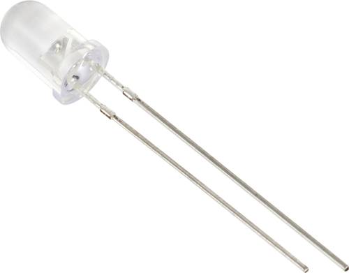 TRU COMPONENTS LED bedrahtet Kaltweiß Rund 5mm 70000 mcd 15°
