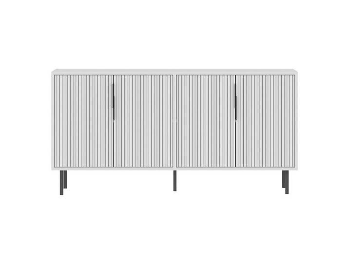 Calicosy Sideboard mit 4 Türen 36/150/75 cm, Weiß, 36x75x150 cm, Kleinmöbel, Kommoden, Sideboards