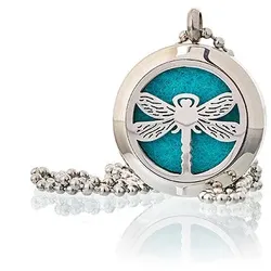 Aromatherapy Jewellery Necklace - Dragonfly 25mm