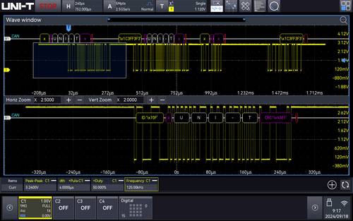 Uni-T MSO3000X-AUTO Mess-Software