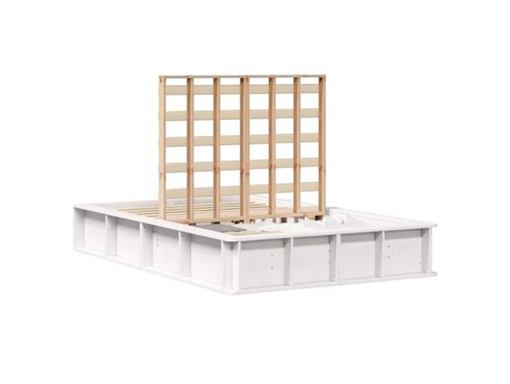 PUGYNBK Bettgestell 120 x 200 cm, Kiefer massiv Rechteckige Plattform, modernes Design, robust, für den Innenbereich, einfache Reinigung