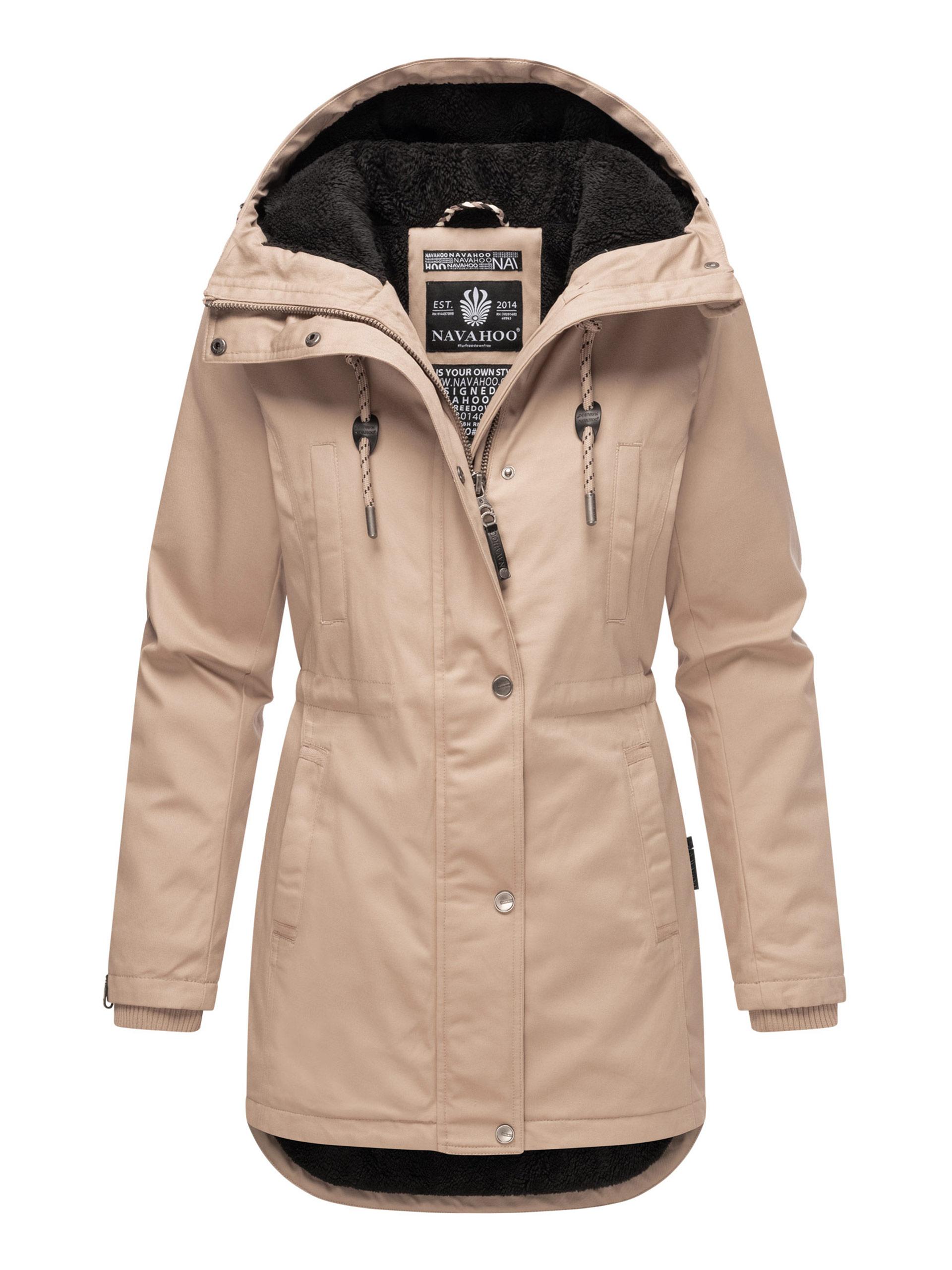 Navahoo Winterfunke dames winterjas met teddyvoering