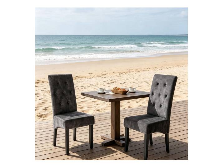 MC Star Stuhl Weich Empfangsstühle,Schlafzimmer Dressing Stühle (mit Hohem Rücken,Küche Hocker,Essstühle,Wohnzimmer Stühle(nur 2PCS Stühle)
