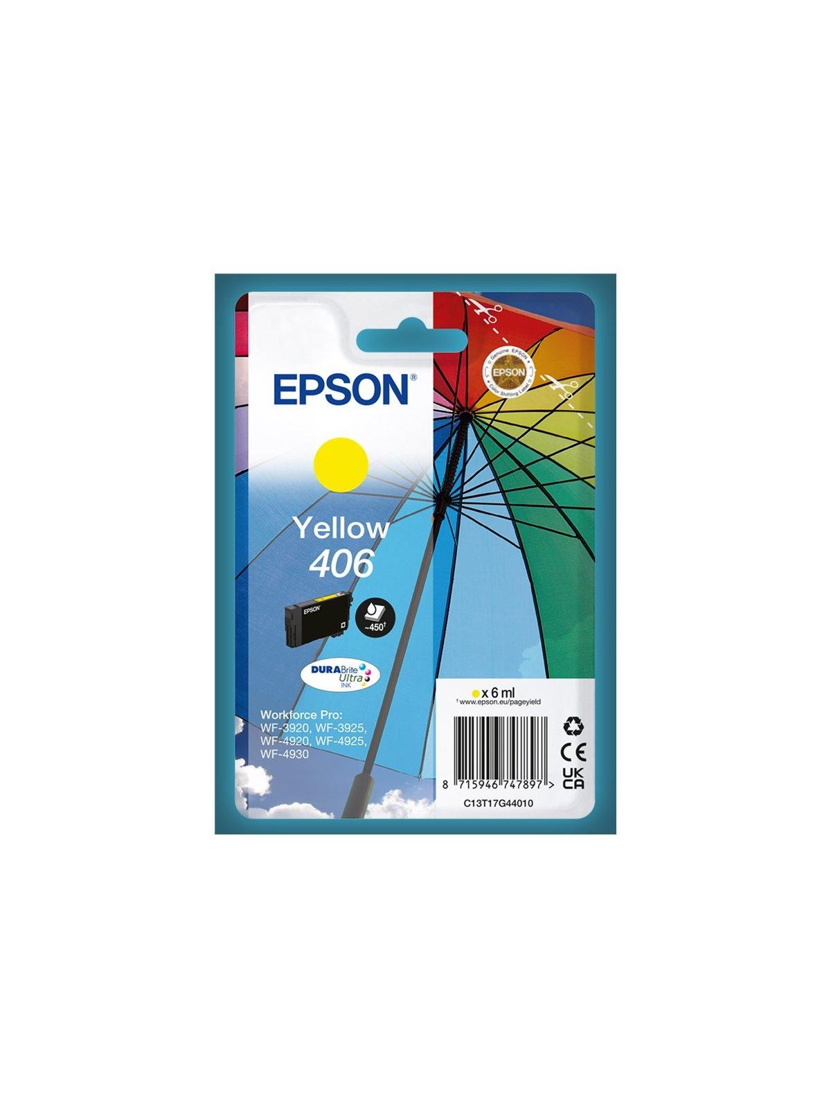 Epson 406 - yellow - original - ink cartridge