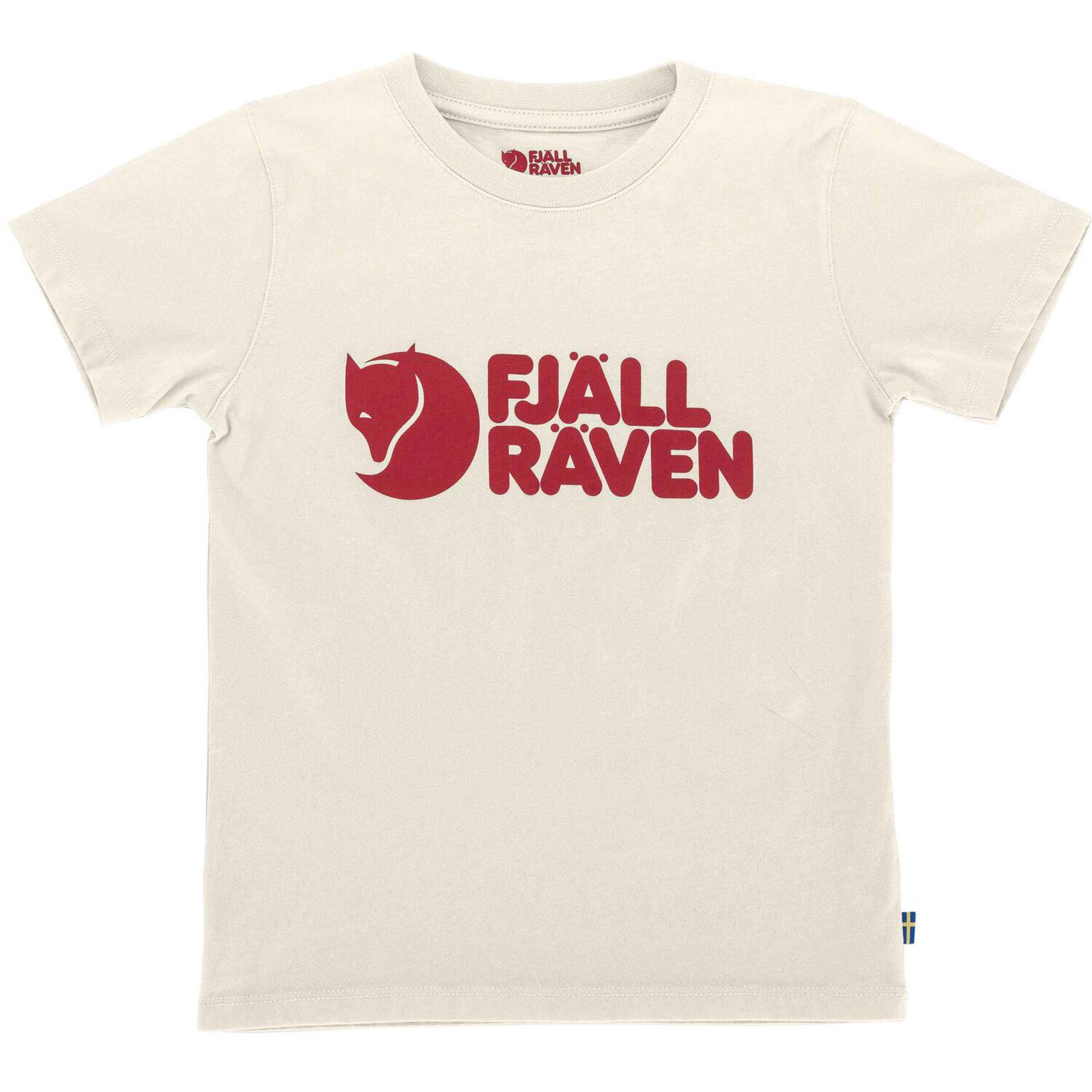 Fjällräven Logo Kinder T-Shirts beige Größe 110 Lifestyle Hautfreundlich