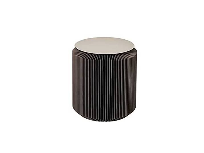 Broste Copenhagen -Tisch, Beistelltisch, Sofatisch - 'Pam' - Papier/Eisen - grau - 45 x 50 cm