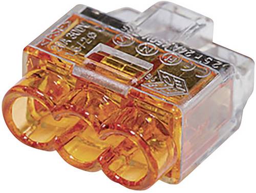 HellermannTyton 148-90037 HCPM-3 Verbindungsklemme flexibel: 1-2.5mm² starr: 0.5-2.5mm² Polzahl: 3 Orange