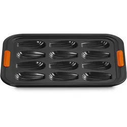 Le Creuset Madeleineform, Backform, Schwarz, Orange