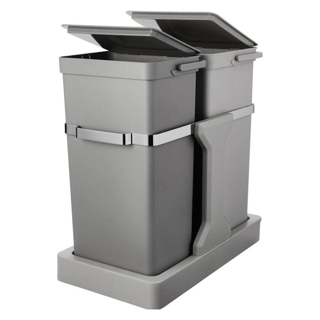 EKO Abfalleimer 15+20L Grau Deko Duo Einbau (35 l) (1999915923)