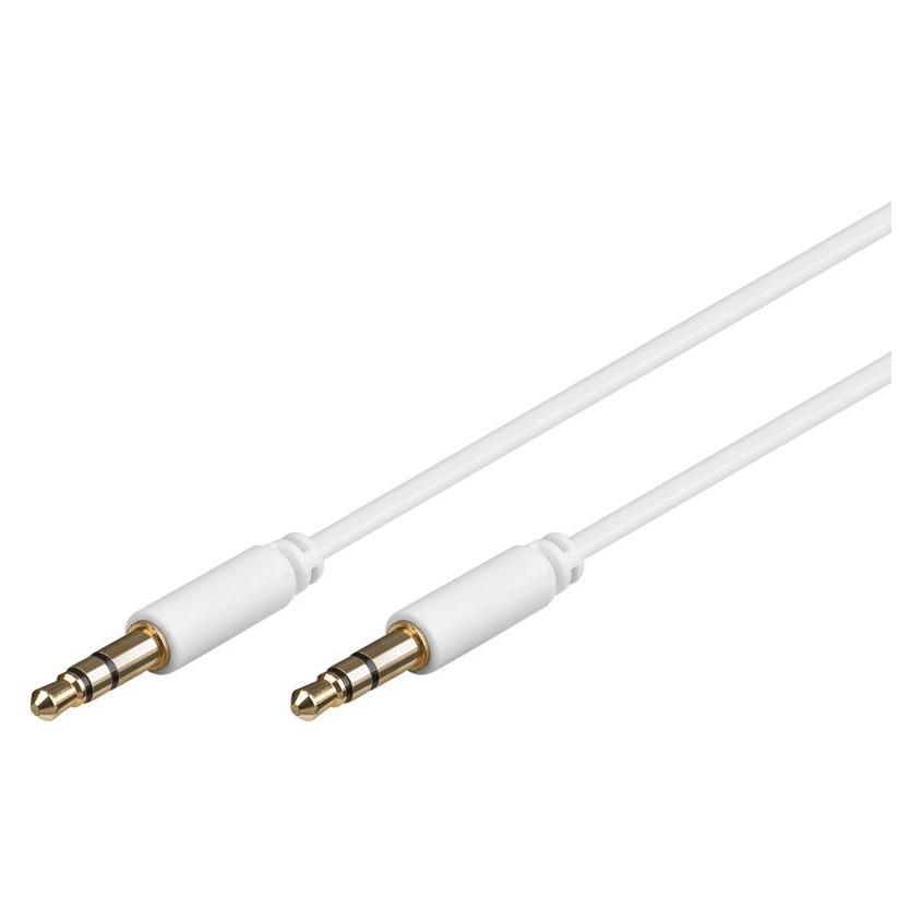 Goobay 3,5 mm Klinke-Verbindungskabel, vergoldet (2 m, AUX Kabel) (69113)
