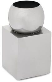 BIDK Home Iron Silver Vase Small