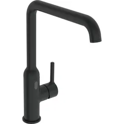 HANSA HANSAVANTIS Style Küchenarmatur, Bluetooth, 230/9V, PSD-Sensor, schwenkbarer Auslauf, Ausladung 255mm, 5421220933, Farbe: Mattschwarz