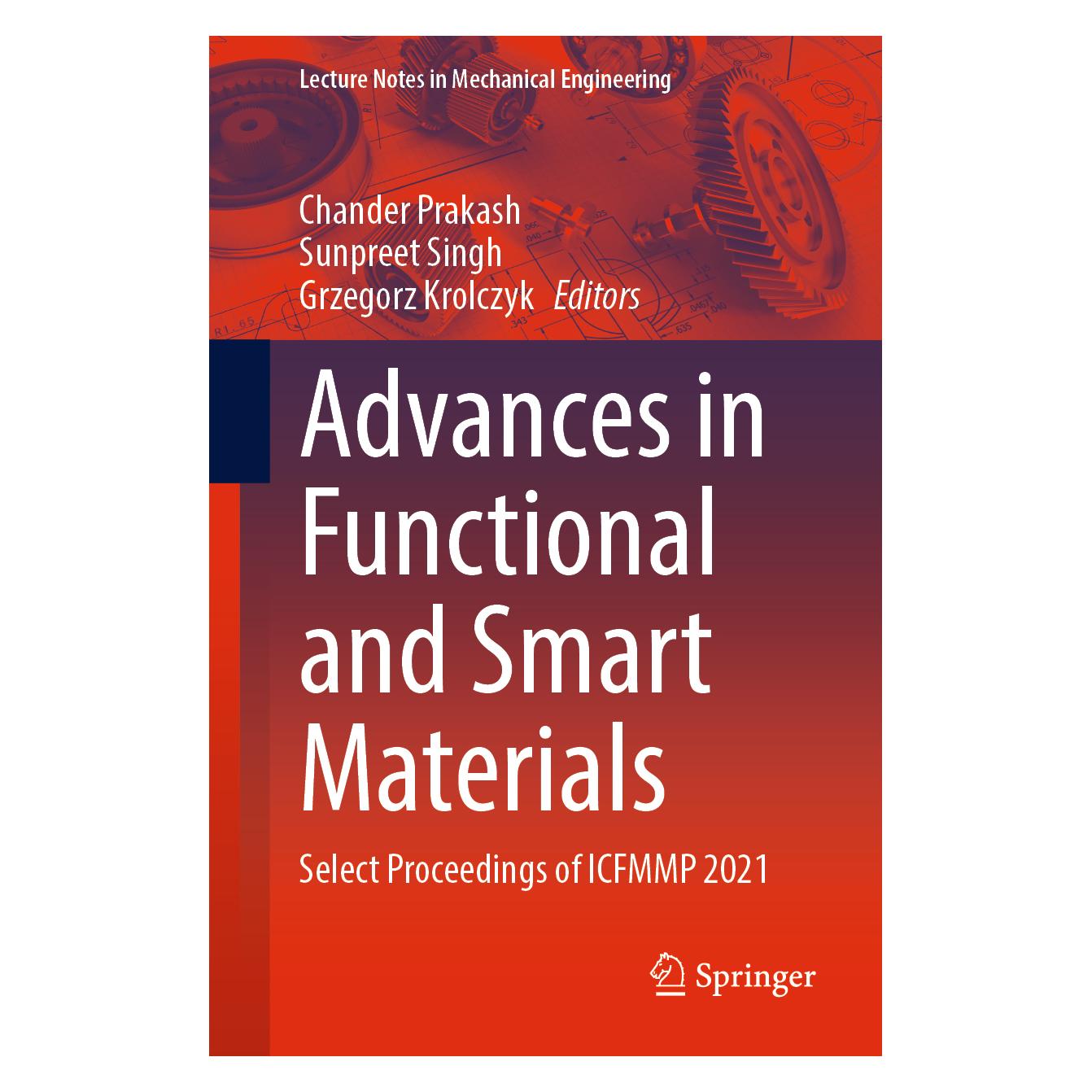 Springer Advances in Functional and Smart Materials (Englisch, Softcover, Chander Prakash, Grzegorz Krolczyk, Sunpreet Singh) (56852812)
