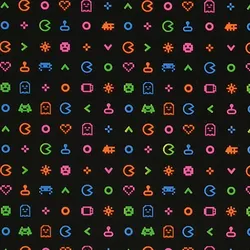 Star Geschenkpapier Gaming Motiv 70cm x 2m Rolle Geschenk Papier Geburtstag Junge Kindergeburtstag Gamer Zocker Geschenkpapierrolle Packpapier Schwarz Bunt