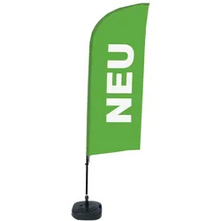 SHOWDOWN Displays Showdown Beachflag - Komplett-Set - Neu Deutsch - Grün/Schwarz