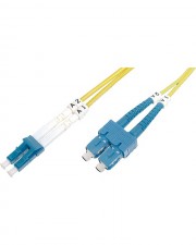 DIGITUS Patch-Kabel LC-Monomode M SC-Einzelmodus M 2 m Glasfaser 9 / 125 Mikron halogenfrei (DK-2932-02)