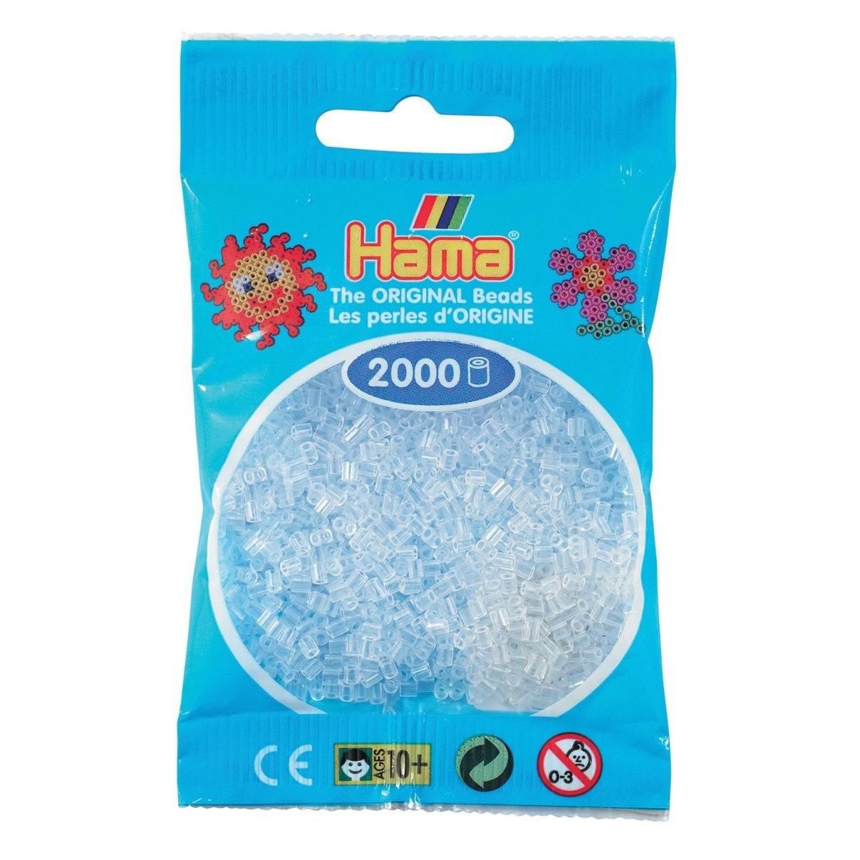 Hama mini perler 2000stk klar (385019)