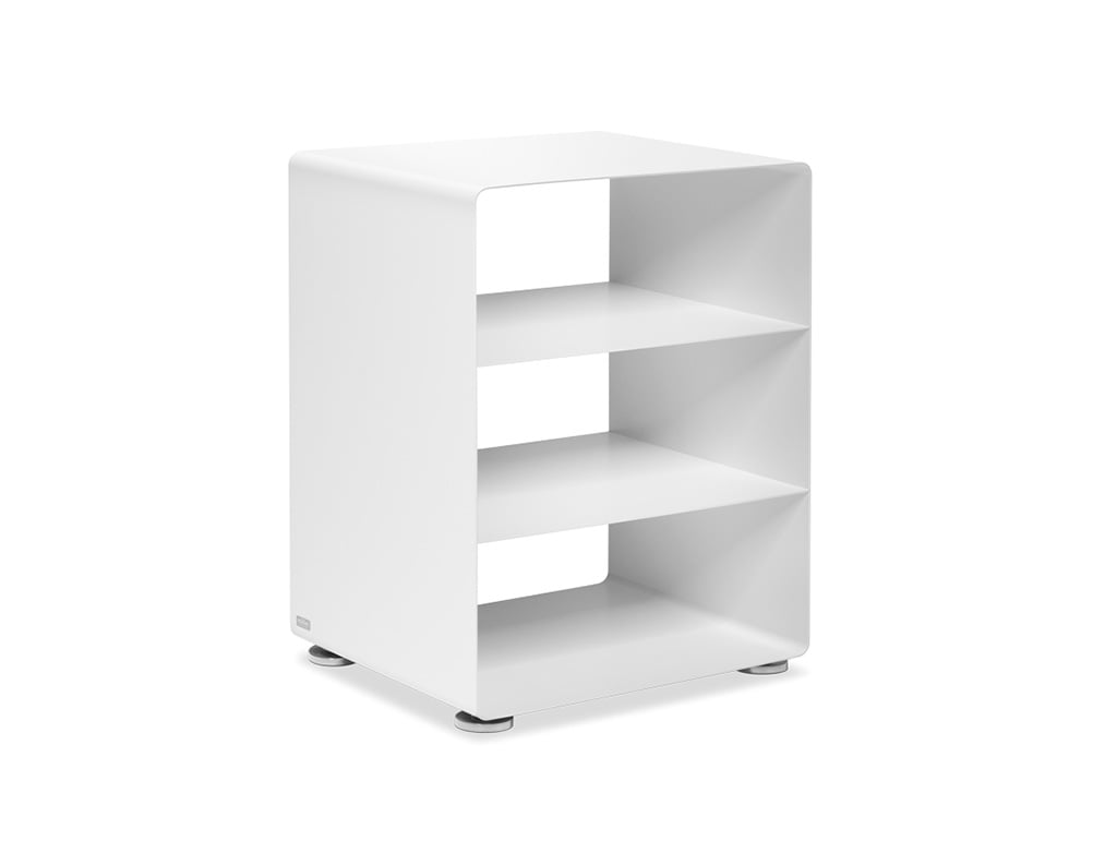 müller möbelfabrikation R 600 Hifi-Rack mit Chromfüßen (signalweiß (RAL 9003)) signalweiß (RAL 9003) R 600+R-CHR